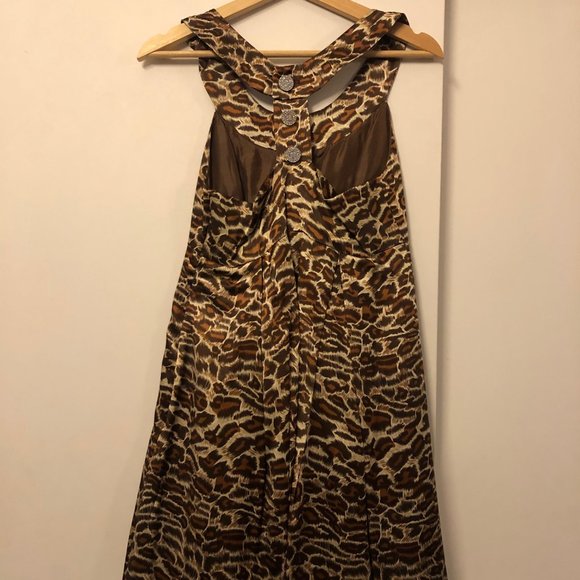 DEBRA RODMAN - silk cheetah / leopard dress, 2 - Picture 2 of 5
